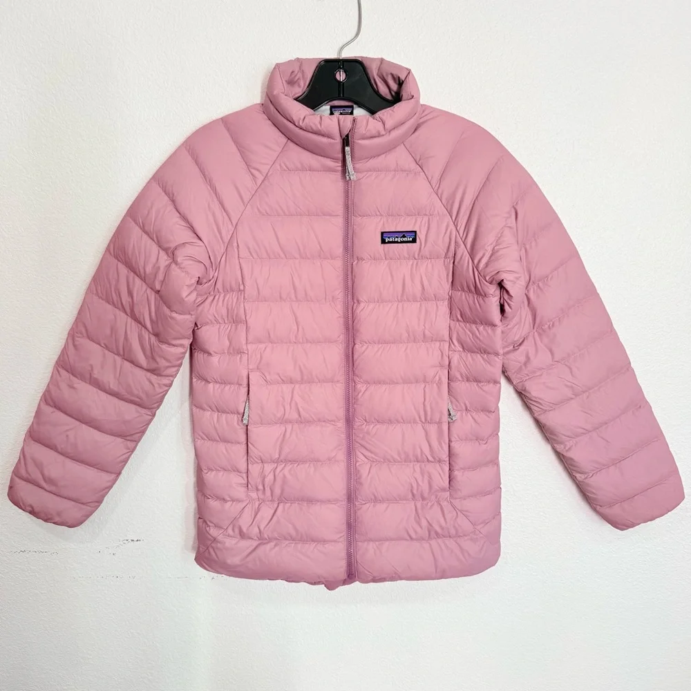 Patagonia Netplus Shells Puffer Jacket Lavender Purple Blue Girls Size Large - Picture 1 of 7